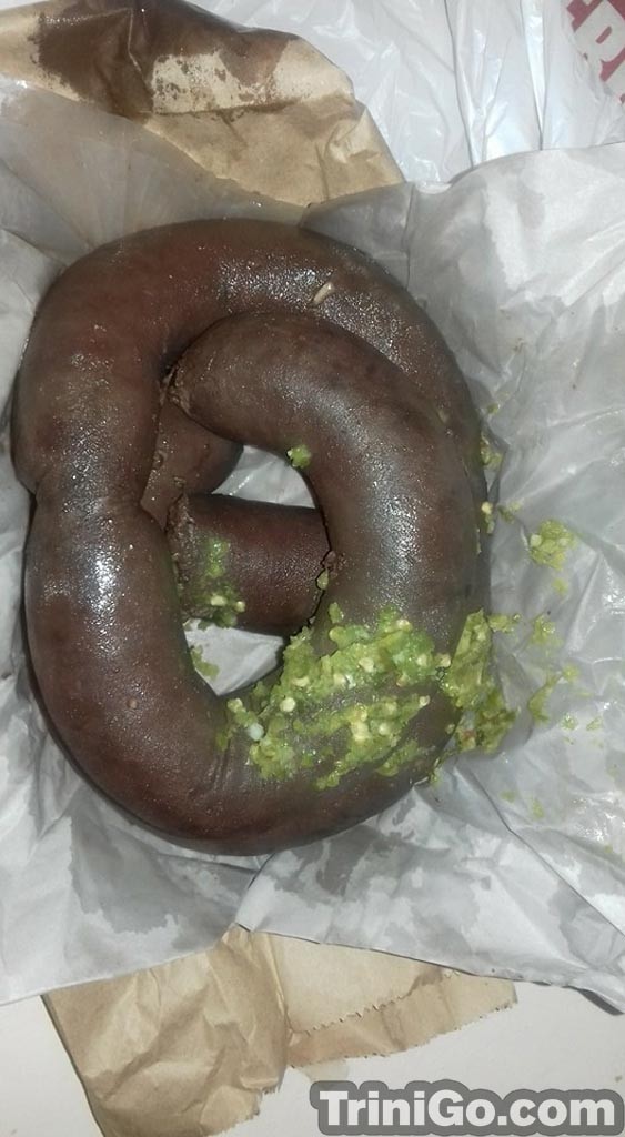 | Well seasoned, spicy mixture of pid's blood, liver and fat served alone or with bread or crix. | TriniGo